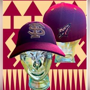 FSU Florida State Seminoles Top of World Fitted Dynasty Size 7 1/4 Wool Logo Hat
